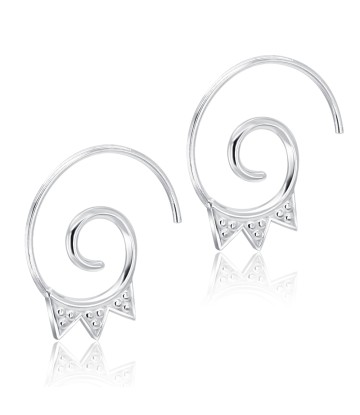 Unique Designed With CZ Stone Silver Hanging Earring STS-5584